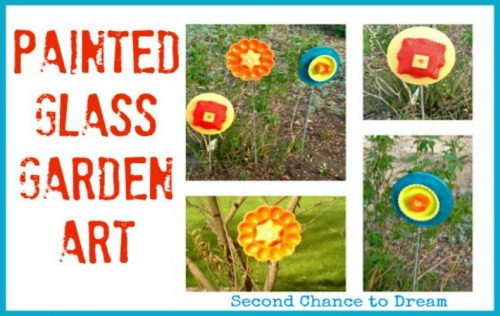 Second Chance To Dream - Painted Glass Garden Art