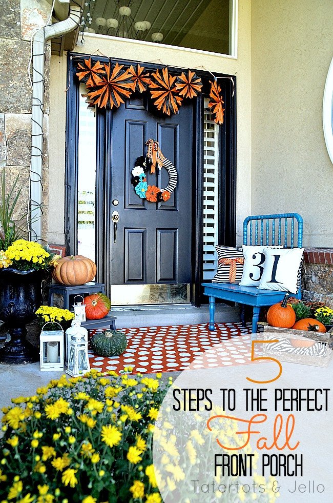 Five Steps to a Fab Fall Front Porch - Made by Carli