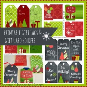 Barb Camp - Printable Gift Tag Roundup