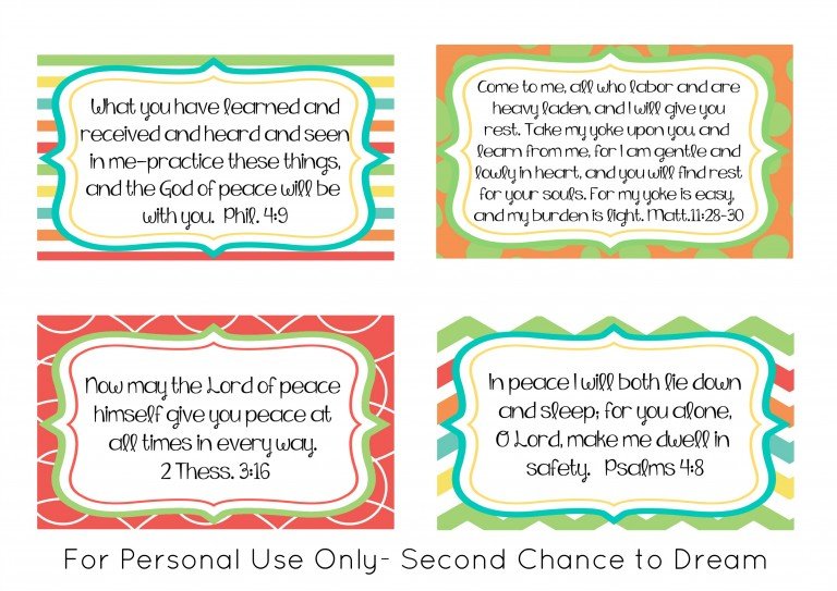 Second Chance To Dream - Peace- do you have it? +Peace Scripture Memory ...