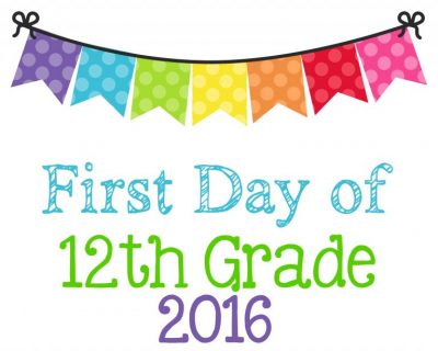 Second Chance To Dream - 2016 First Day of School Printables (Pre-12)