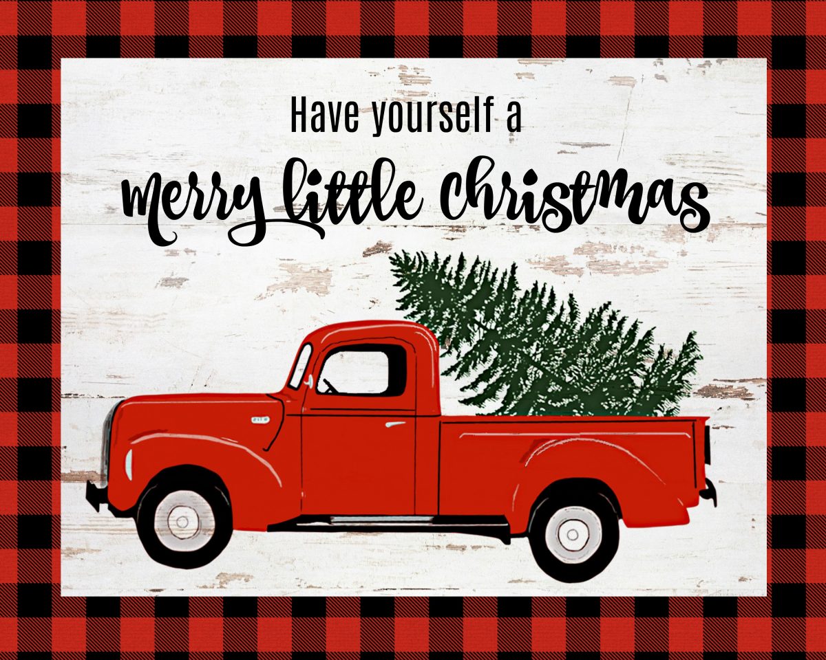 Free Farmhouse Christmas Printables