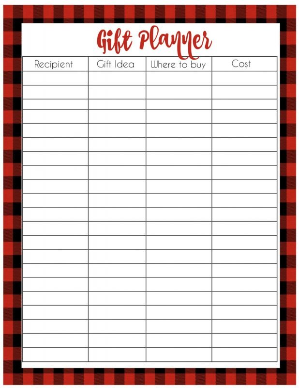 Barb Camp - FREE 2021 Buffalo Check Christmas Planner