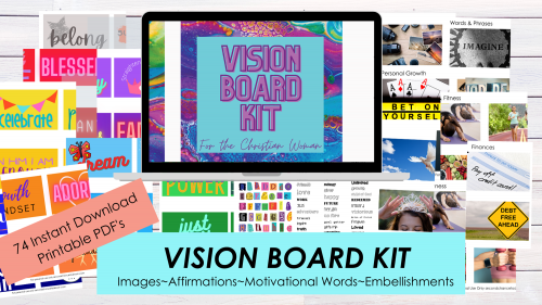 Second Chance To Dream - Vision Board Worksheet to help you define your ...