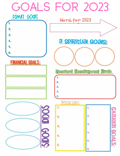 Second Chance To Dream - Free 2023 Goal Setting Printable